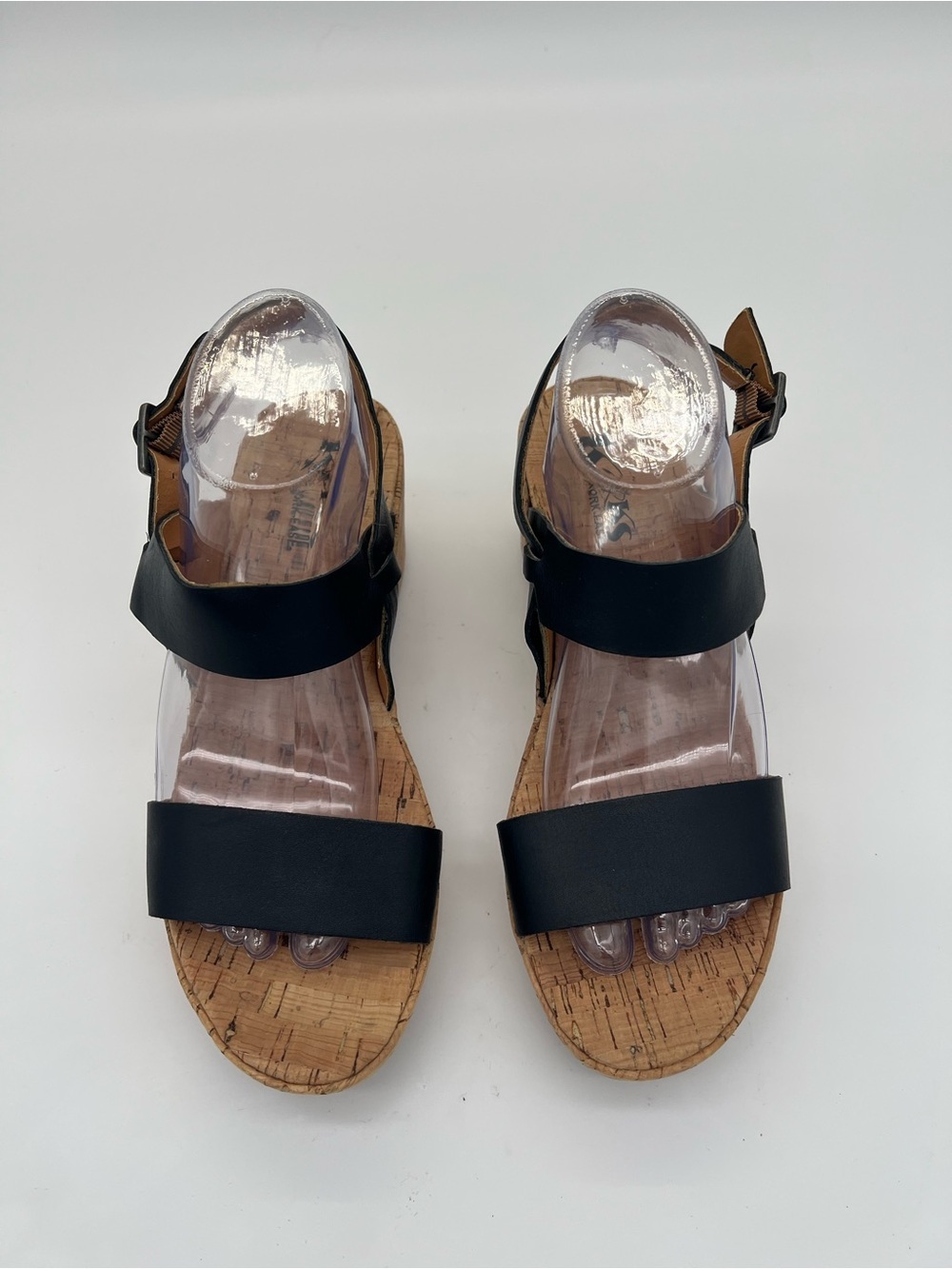Korks Black Cork Footbed Women's Sandals size 9/40.5